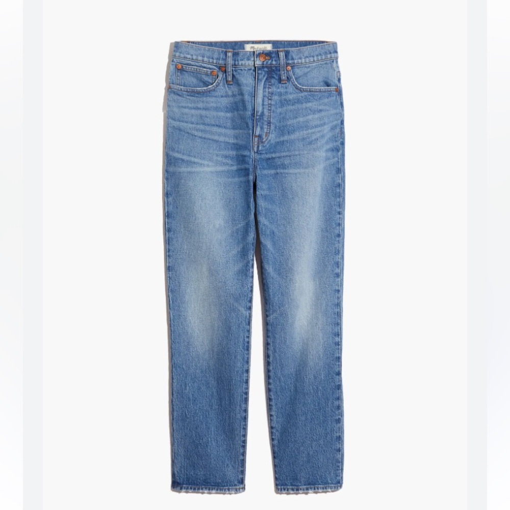 MADEWELL OLD SCHOOL STRAIGHT LEG 1%STRETCH CLASSIC STRAIGHT JEAN HI RISE SEXY!